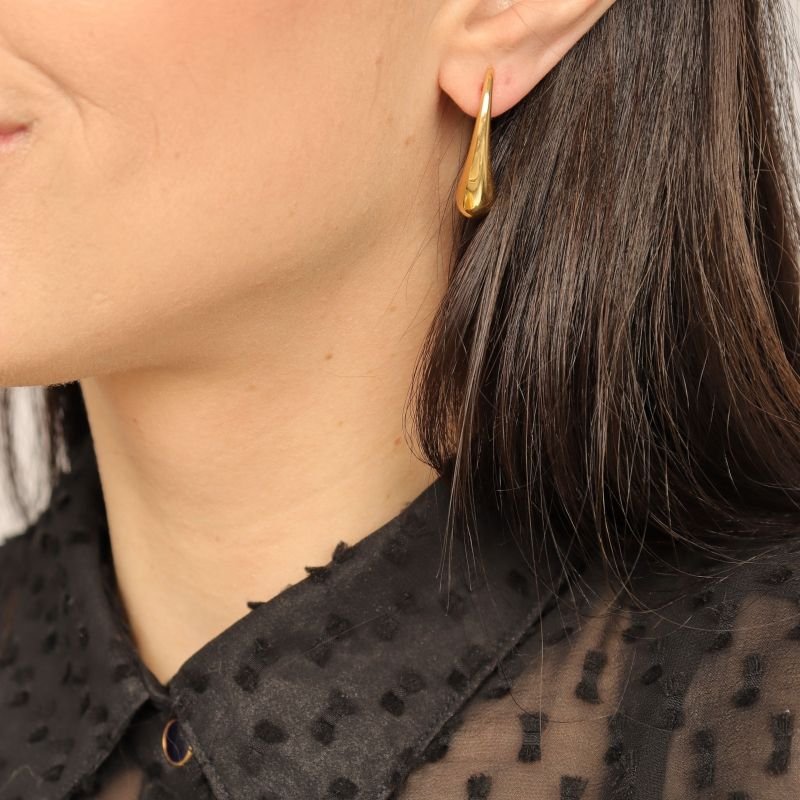 Brinco Gota em Aço Inox (Linha Premium)