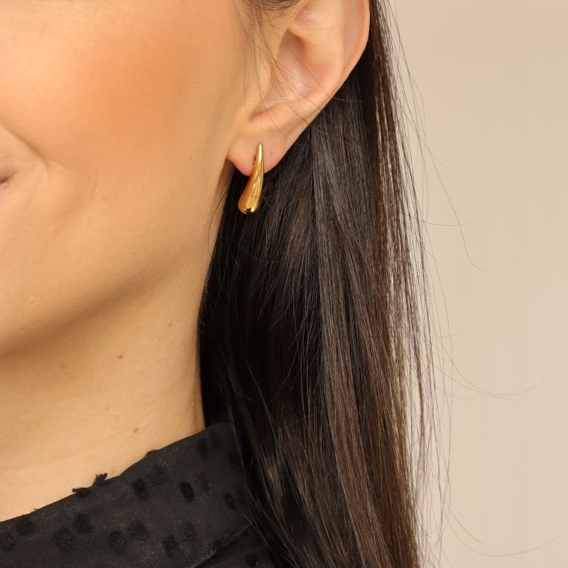 Brinco Gotinha em Aço Inox