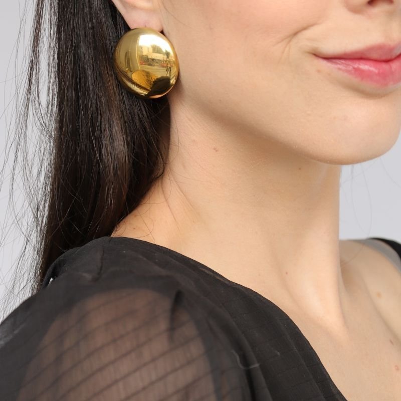 Brinco Grande Esfera em Aço Inox (Linha Premium) (9g)