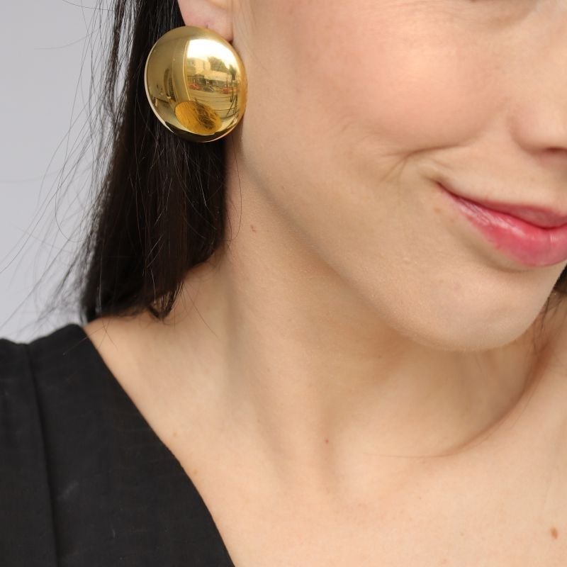 Brinco Grande Esfera em Aço Inox (Linha Premium) (9g)