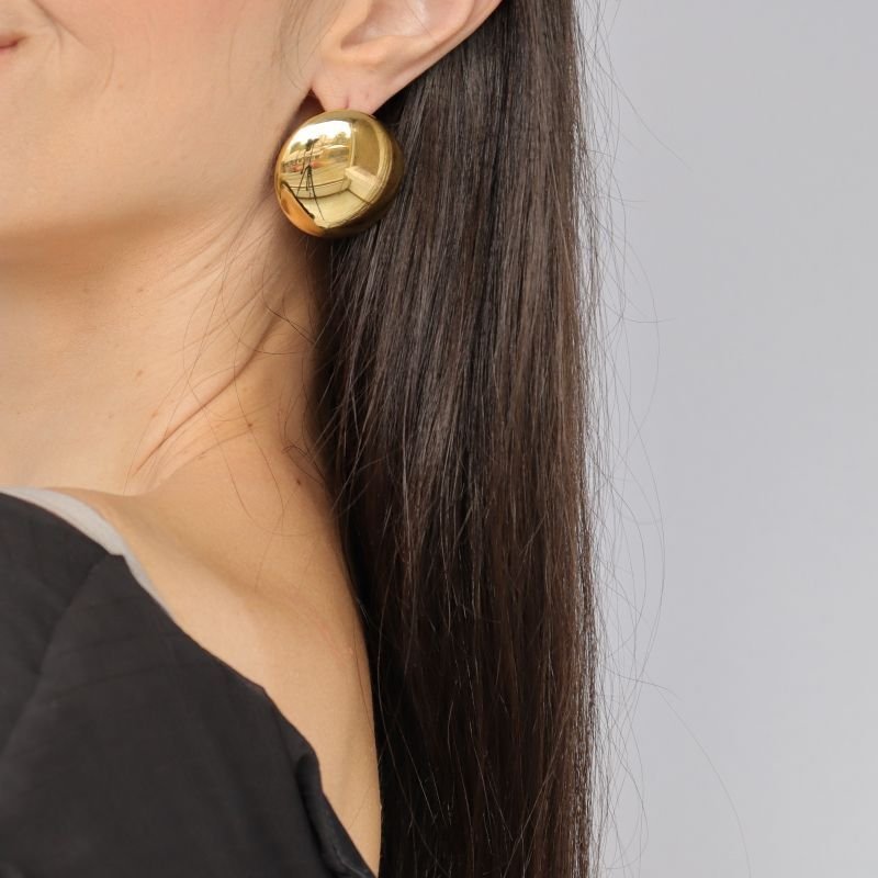 Brinco Grande Esfera em Aço Inox (Linha Premium) (9g)