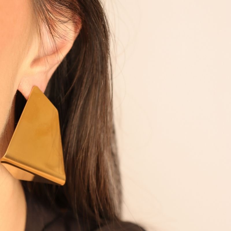 Brinco Grande Moderno em Aço Inox (Linha Premium)