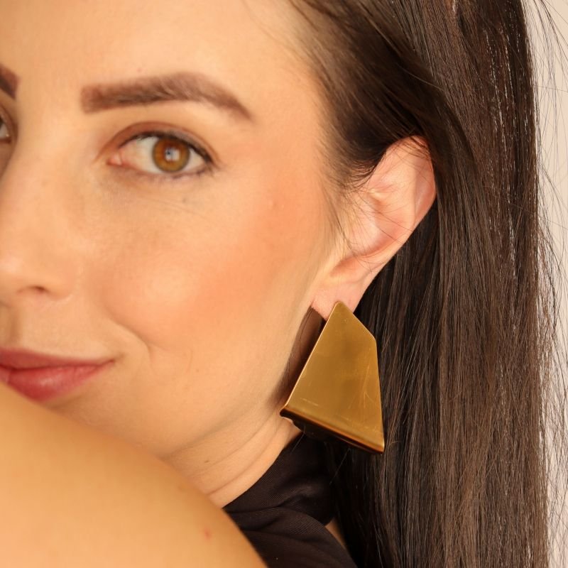 Brinco Grande Moderno em Aço Inox (Linha Premium)