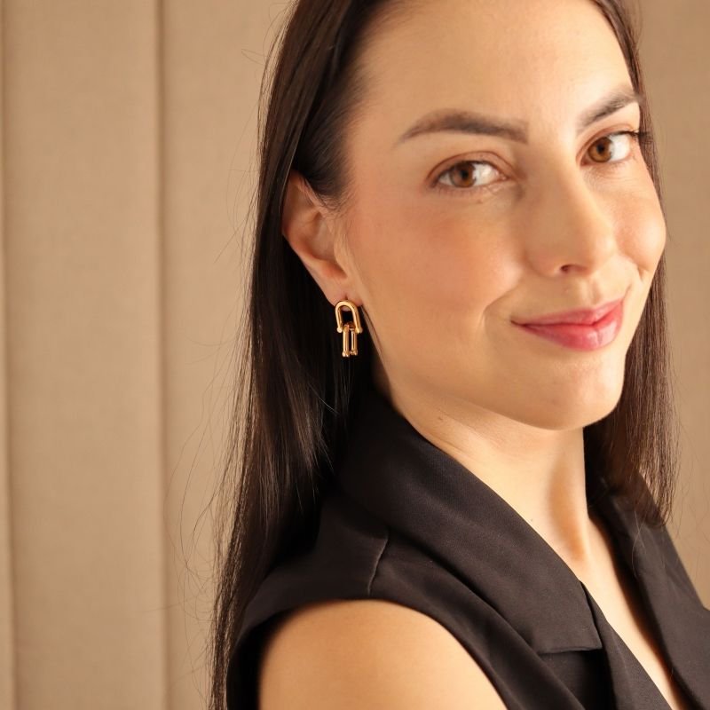 Brinco Inspiração em Aço Inox (Linha Premium)