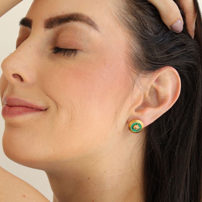 Brinco Inspiração Versace em Aço Inox (Linha Premium)