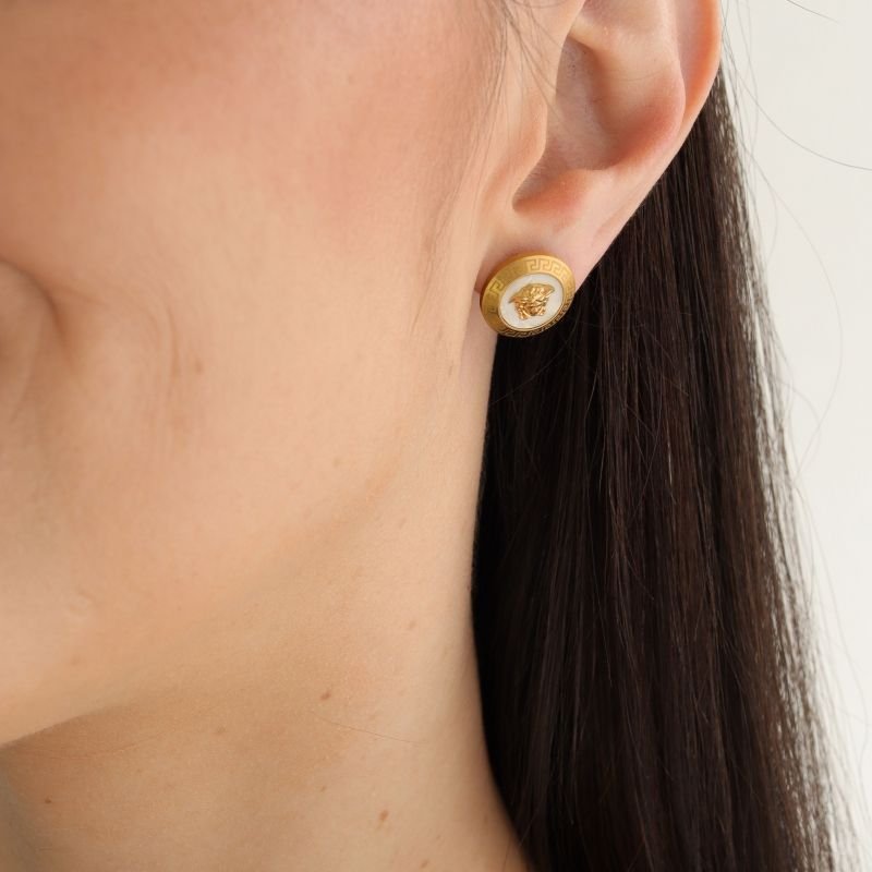 Brinco Inspiração Versace em Aço Inox (Linha Premium)