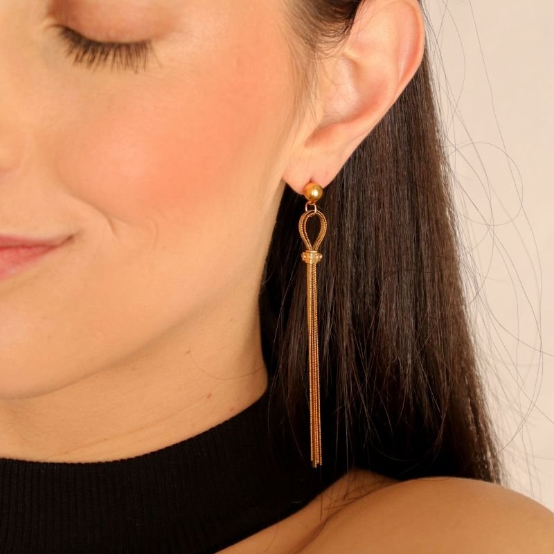 Brinco Laminado com Detalhe em Aço Inox (Linha Premium)