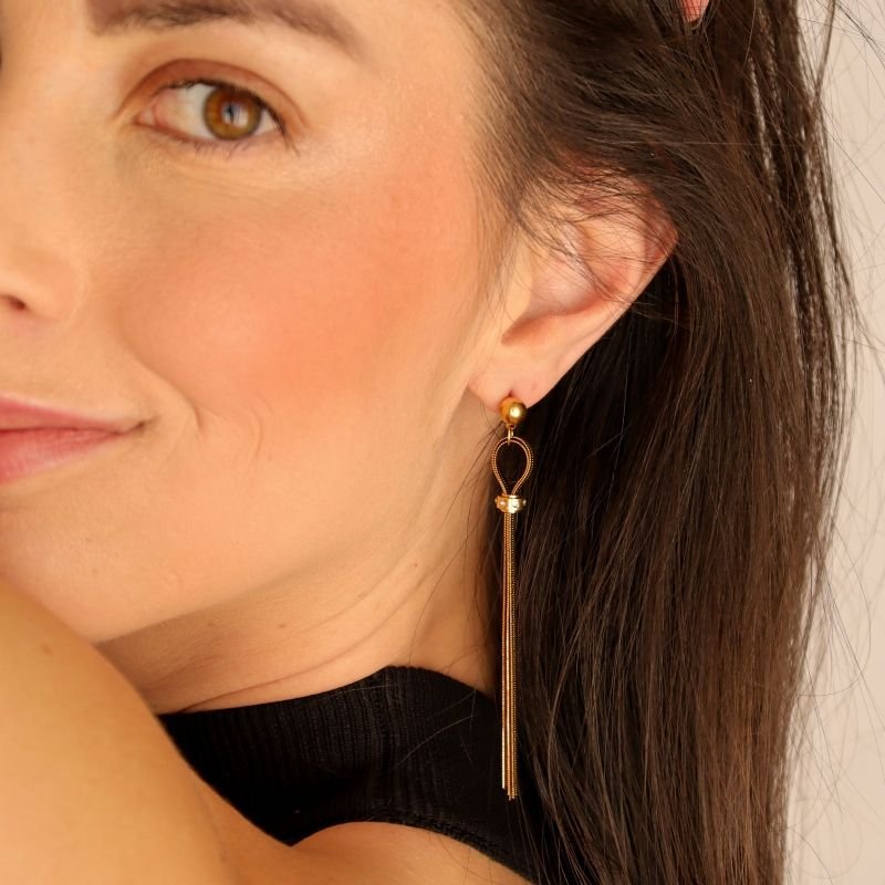 Brinco Laminado com Detalhe em Aço Inox (Linha Premium)