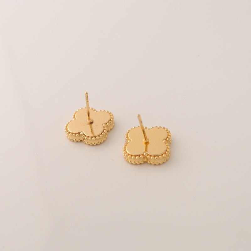 Brinco Médio Van Cleef Black Inspired em Aço Inox