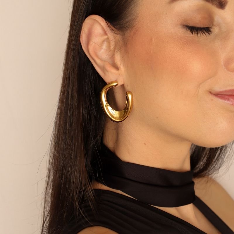 Brinco Minimalista em Aço Inox (Linha Premium)