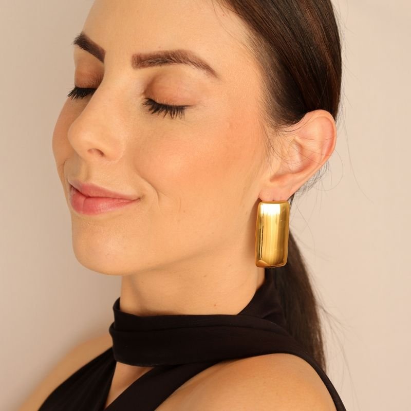 Brinco Minimalista em Aço Inox (Linha Premium)