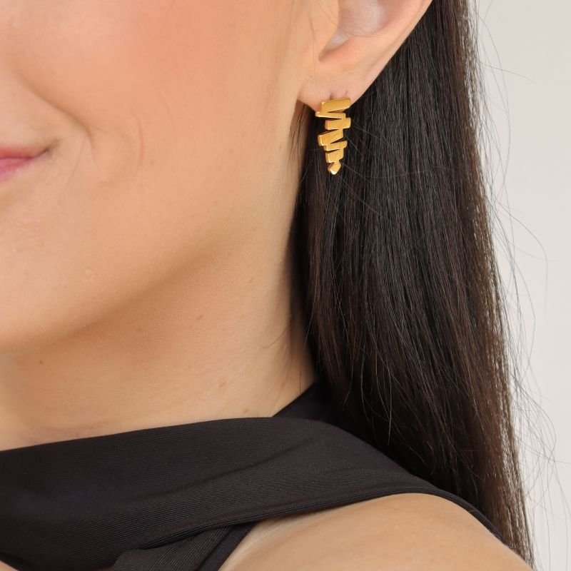 Brinco Minimalista em Aço Inox