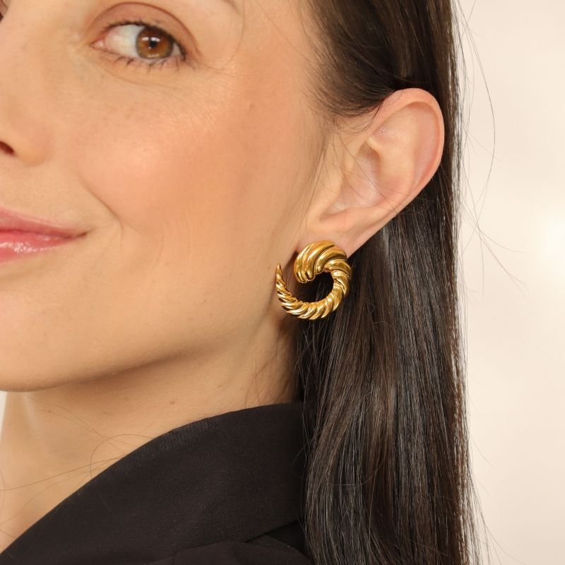 Brinco Minimalista Formas em Aço Inox (Linha Premium)