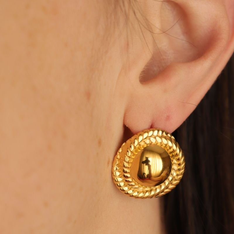 Brinco Moderno em Aço Inox (Linha Premium) Peso 5g