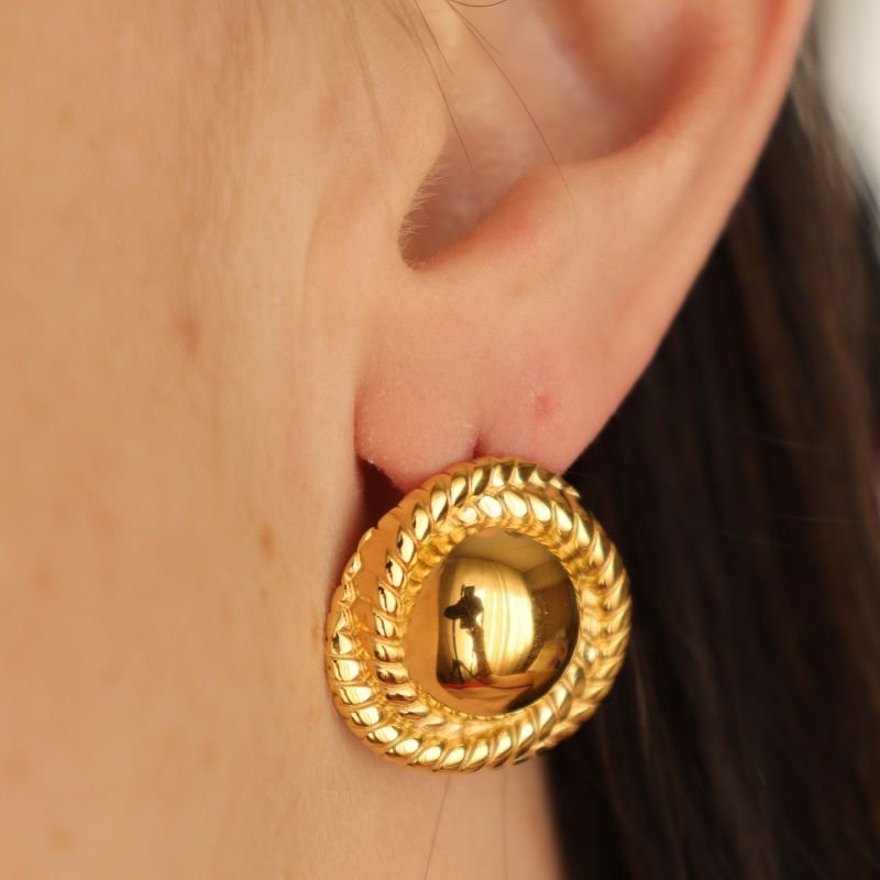 Brinco Moderno em Aço Inox (Linha Premium) Peso 5g