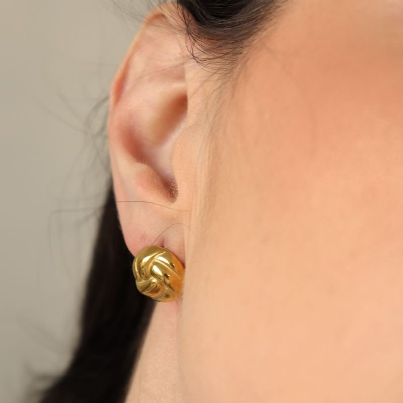 Brinco Moderno Pequeno em Aço Inox