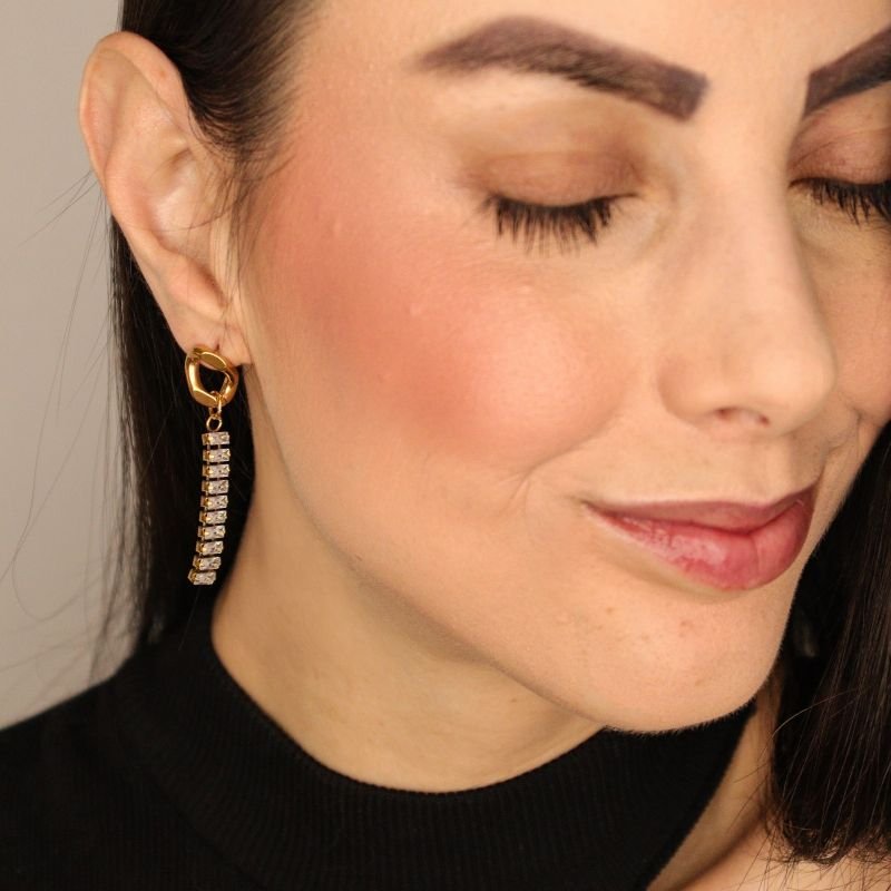 Brinco Moderno Riviera em Aço Inox (Linha Premium)