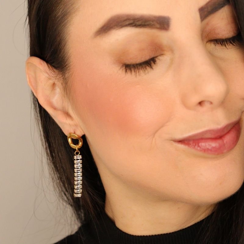 Brinco Moderno Riviera em Aço Inox (Linha Premium)