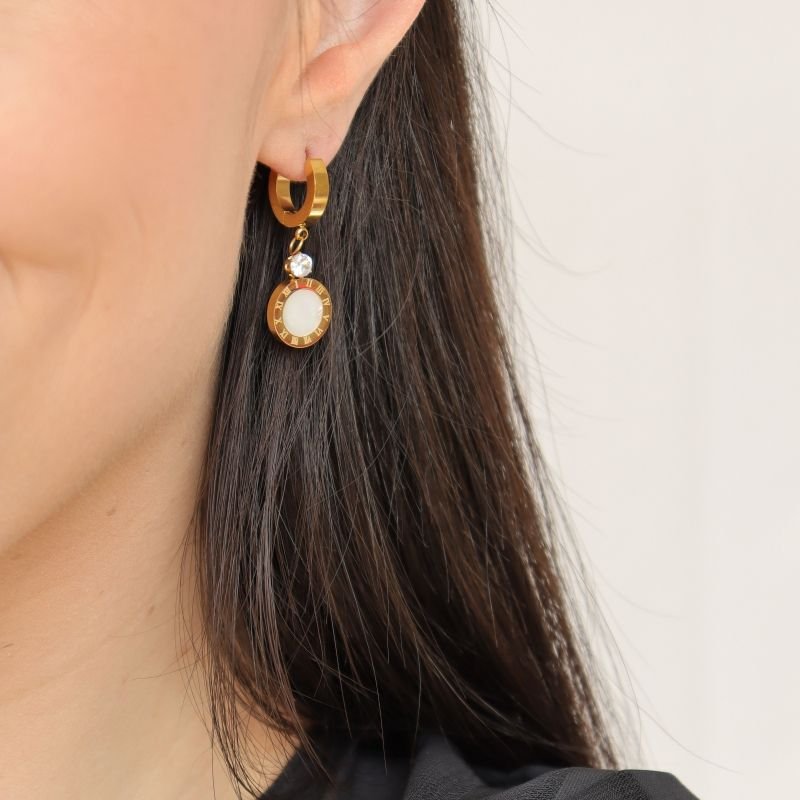 Brinco Números Romanos Aço Inox (Linha Premium)