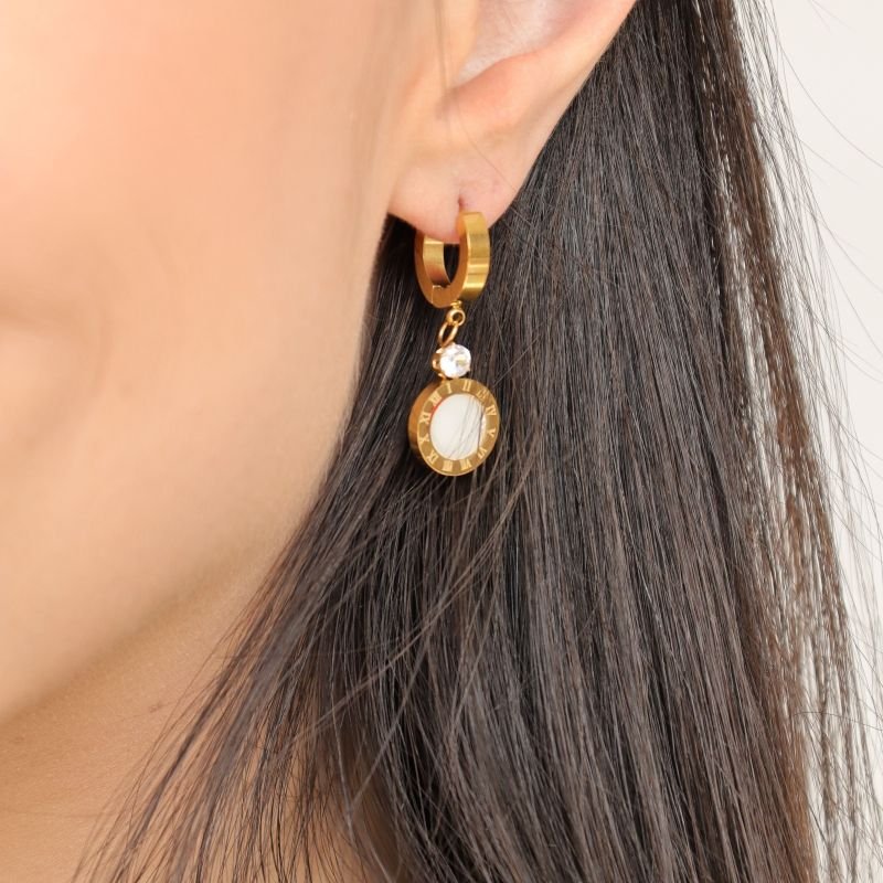 Brinco Números Romanos Aço Inox (Linha Premium)