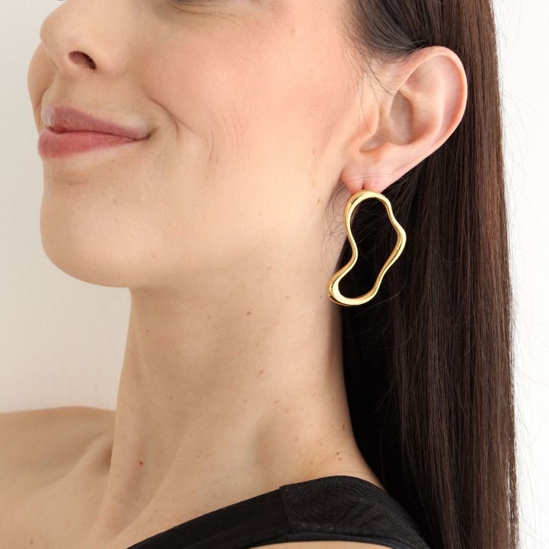 Brinco Organic Flow em Aço Inox (Linha Premium)