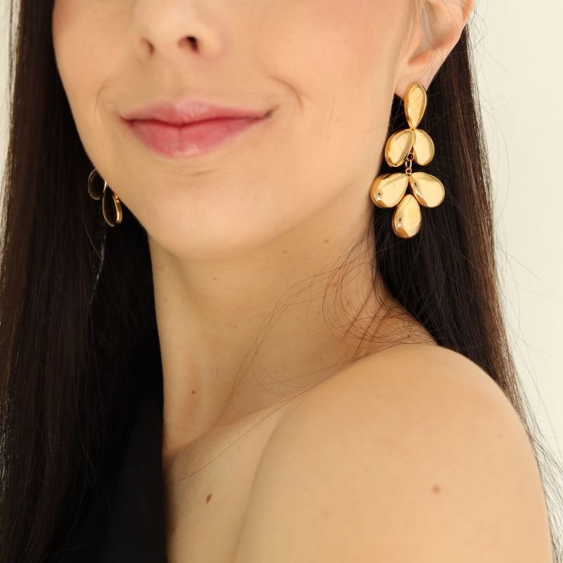 Brinco Organic Glam em Aço Inox (Linha Premium)