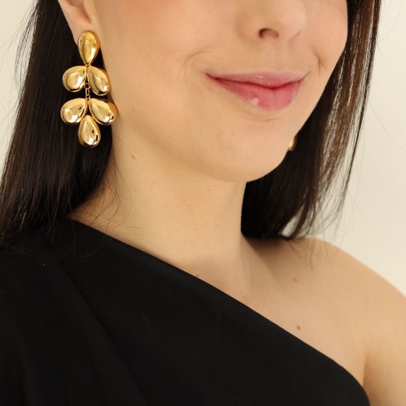 Brinco Organic Glam em Aço Inox (Linha Premium)