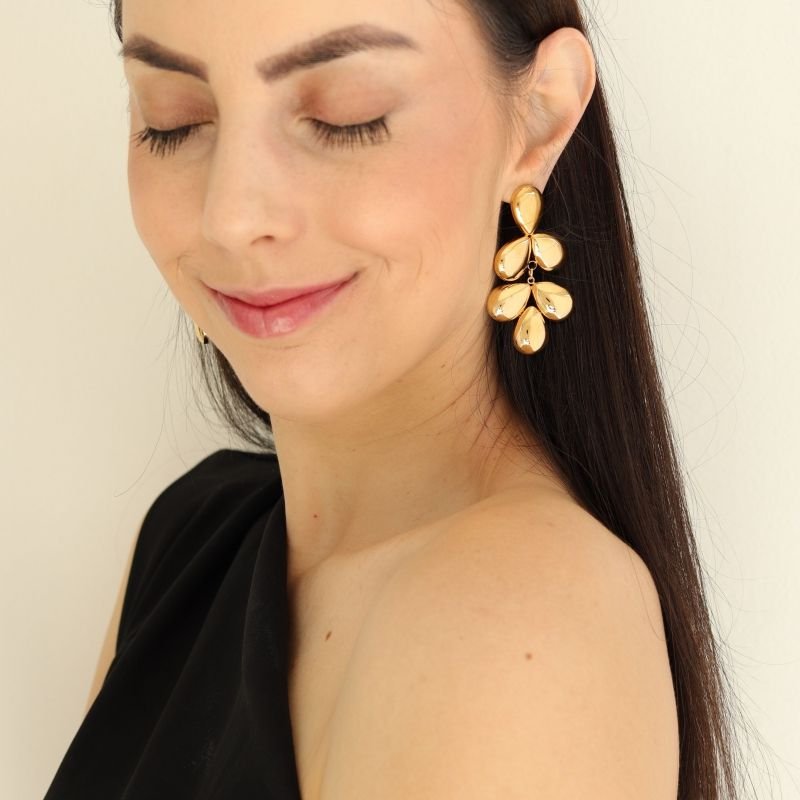 Brinco Organic Glam em Aço Inox (Linha Premium)