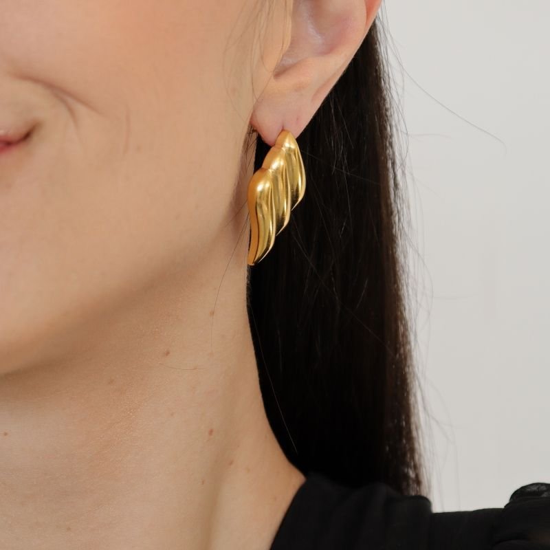 Brinco Orgânico em Aço Inox