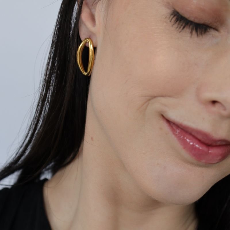 Brinco Orgânico em Aço Inox (Linha Premium)