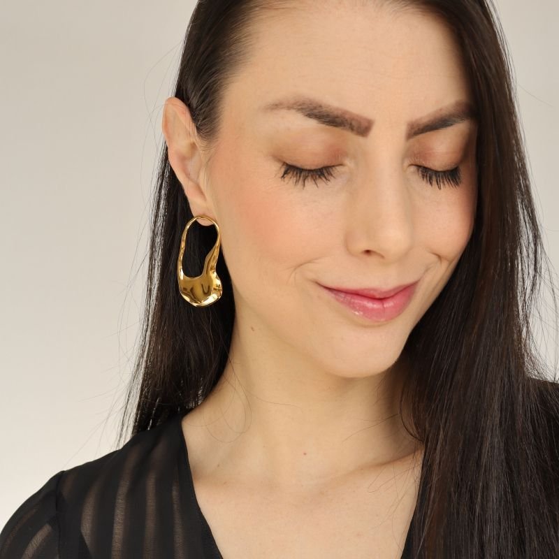 Brinco Orgânico em Aço Inox (Linha Premium)