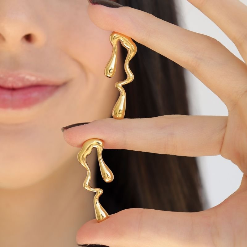 Brinco Orgânico em Aço Inox (Linha Premium)