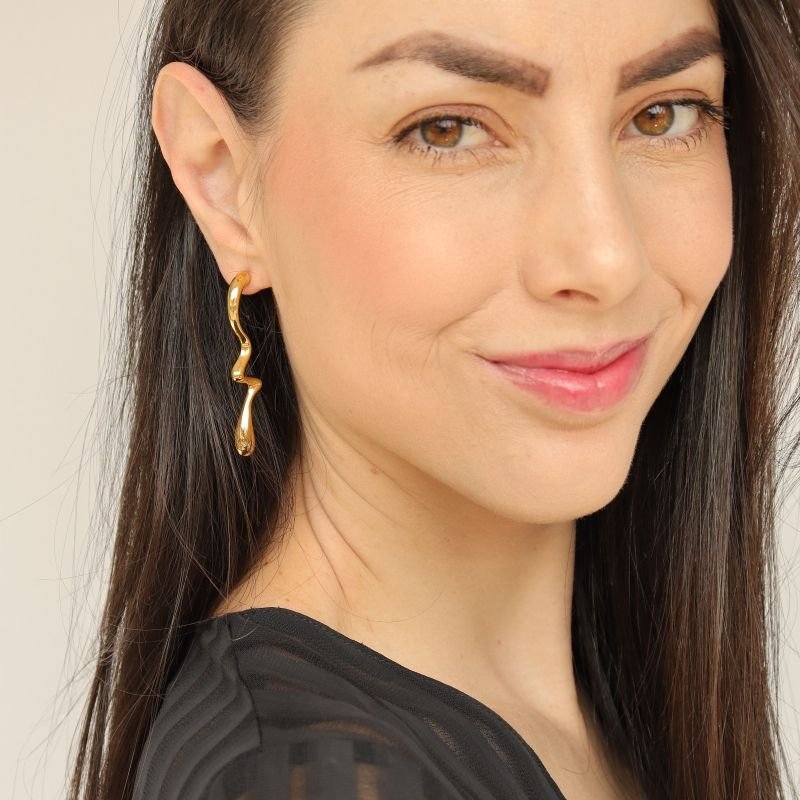 Brinco Orgânico em Aço Inox (Linha Premium)