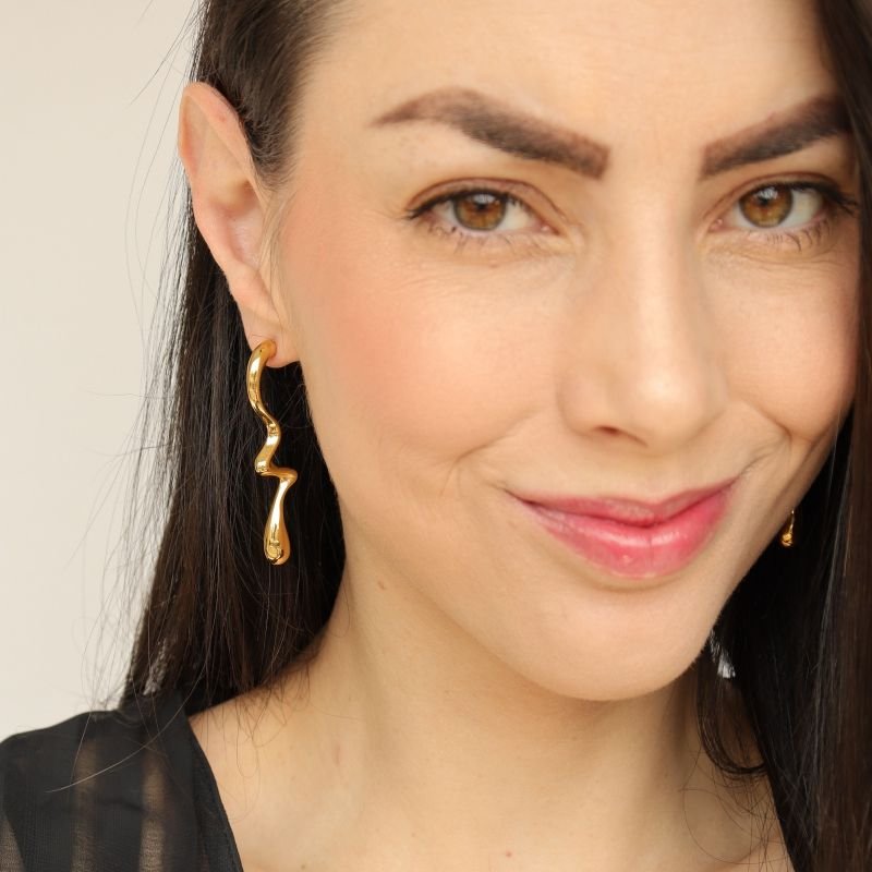 Brinco Orgânico em Aço Inox (Linha Premium)