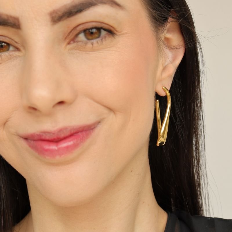 Brinco Orgânico em Aço Inox (Linha Premium)