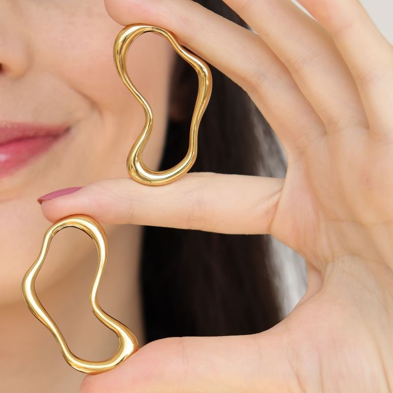 Brinco Orgânico em Aço Inox (Linha Premium)