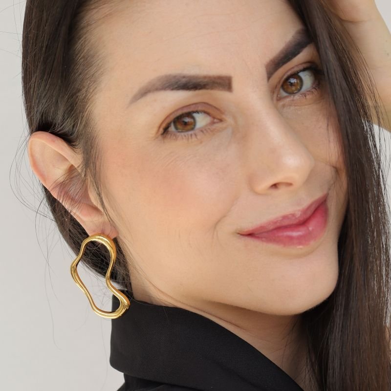 Brinco Orgânico em Aço Inox (Linha Premium)