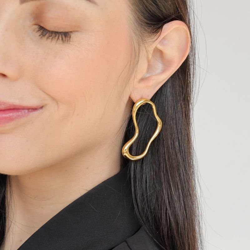 Brinco Orgânico em Aço Inox (Linha Premium)