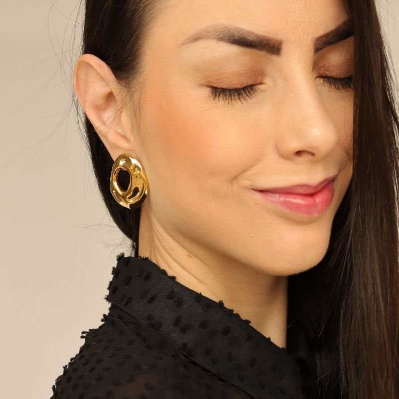 Brinco Orgânico em Aço Inox (Linha Premium)