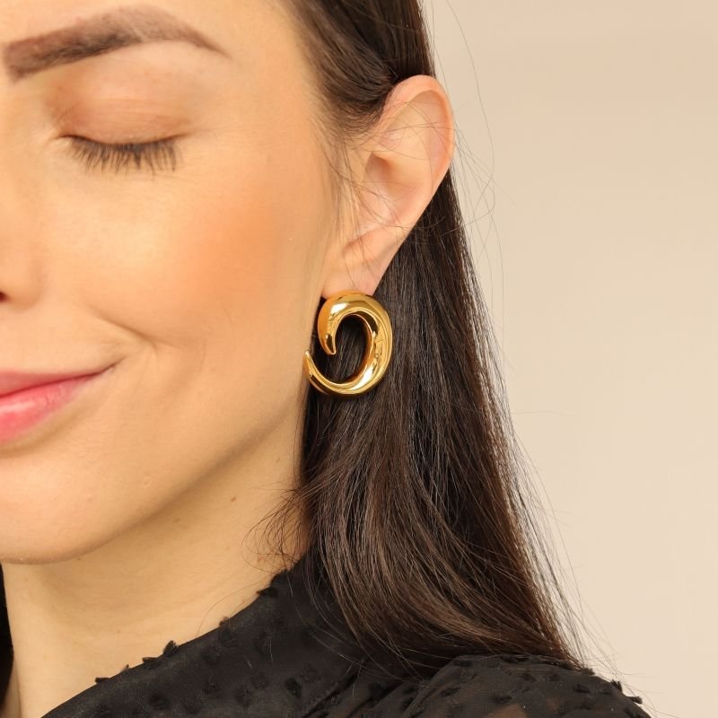 Brinco Orgânico em Aço Inox (Linha Premium)