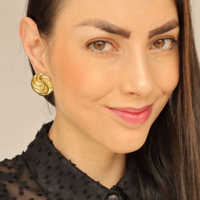 Brinco Orgânico em Aço Inox (Linha Premium)