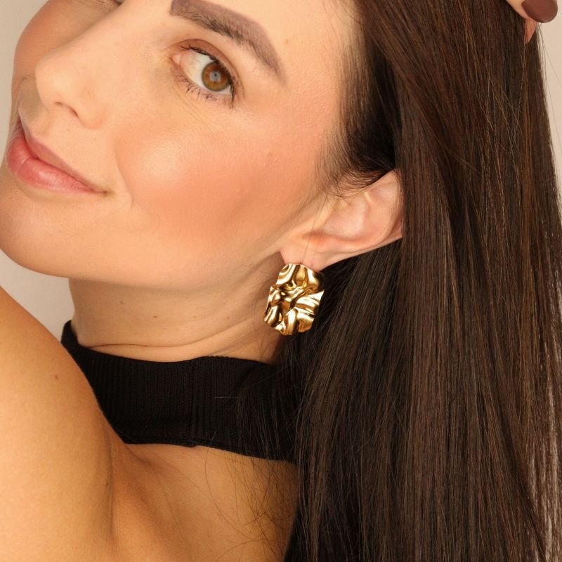 Brinco Orgânico em Aço Inox (Linha Premium)