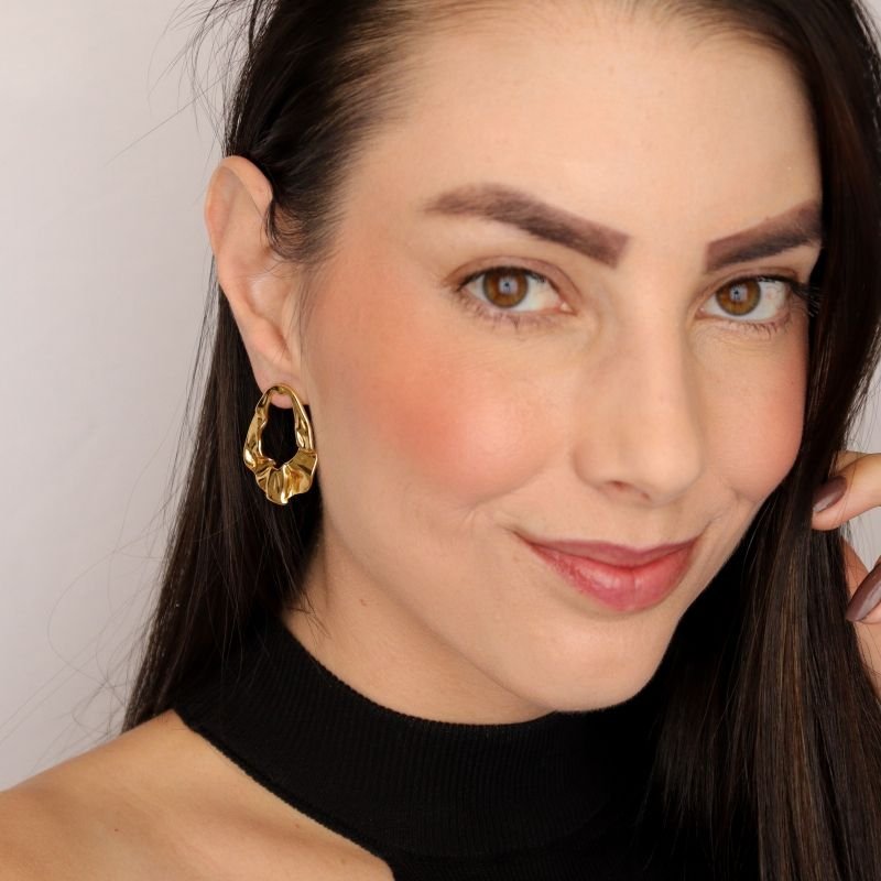 Brinco Orgânico em Aço Inox (Linha Premium)