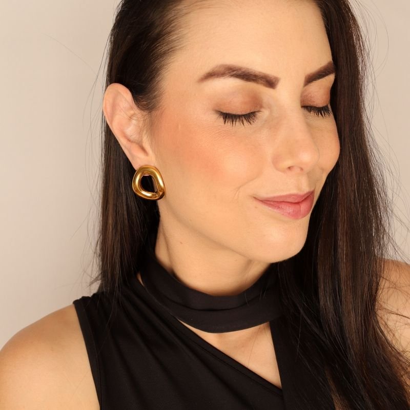 Brinco Orgânico em Aço Inox (Linha Premium)