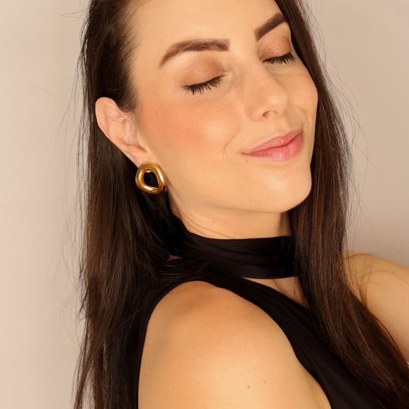 Brinco Orgânico em Aço Inox (Linha Premium)