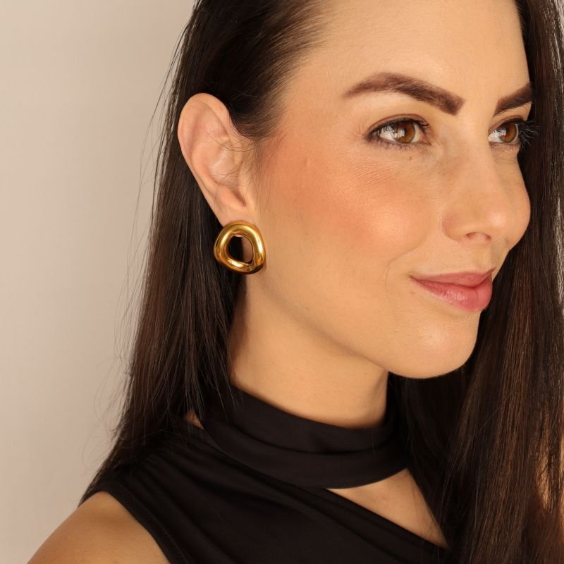 Brinco Orgânico em Aço Inox (Linha Premium)