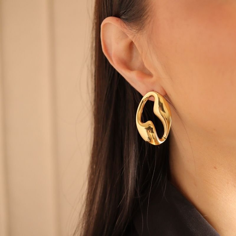 Brinco Orgânico em Aço Inox (Linha Premium)