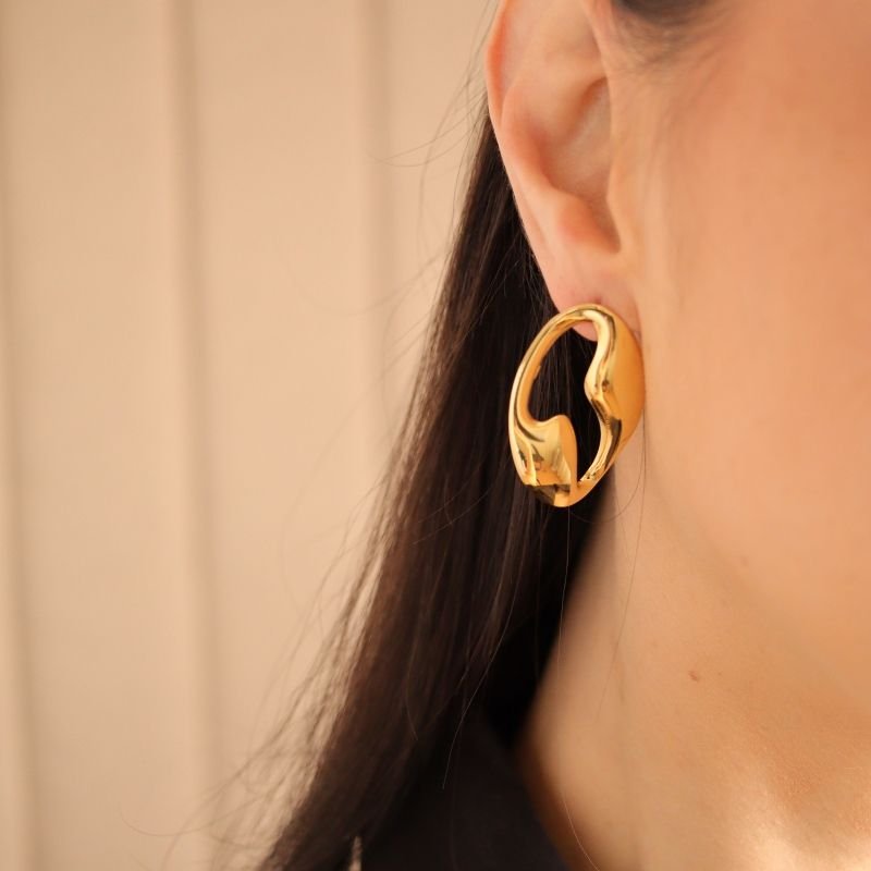 Brinco Orgânico em Aço Inox (Linha Premium)