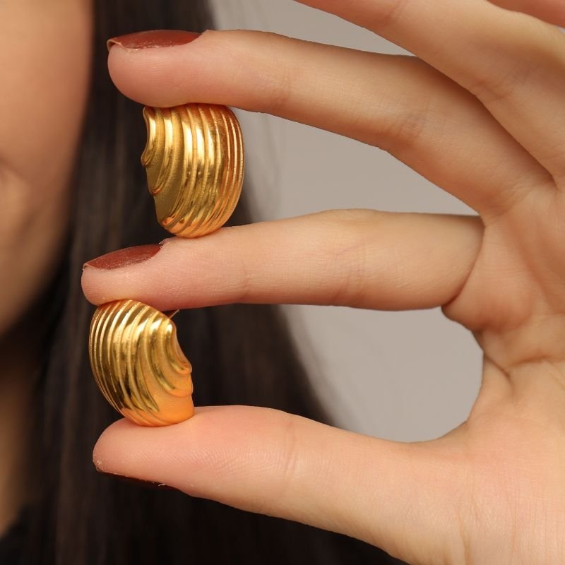 Brinco Orgânico em Aço Inox (Peso 10g)