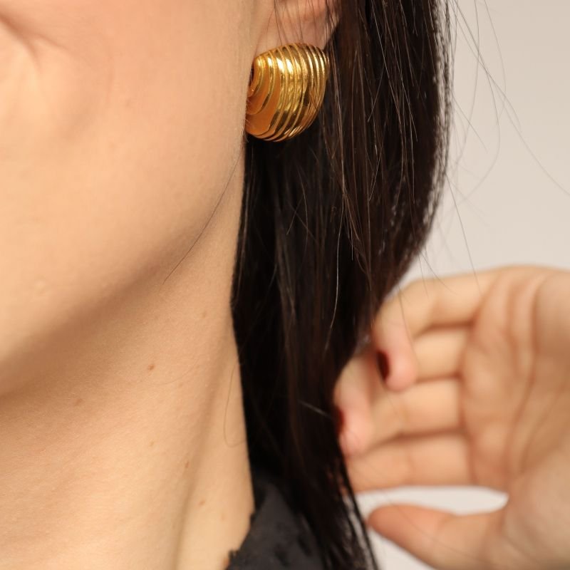 Brinco Orgânico em Aço Inox (Peso 10g)